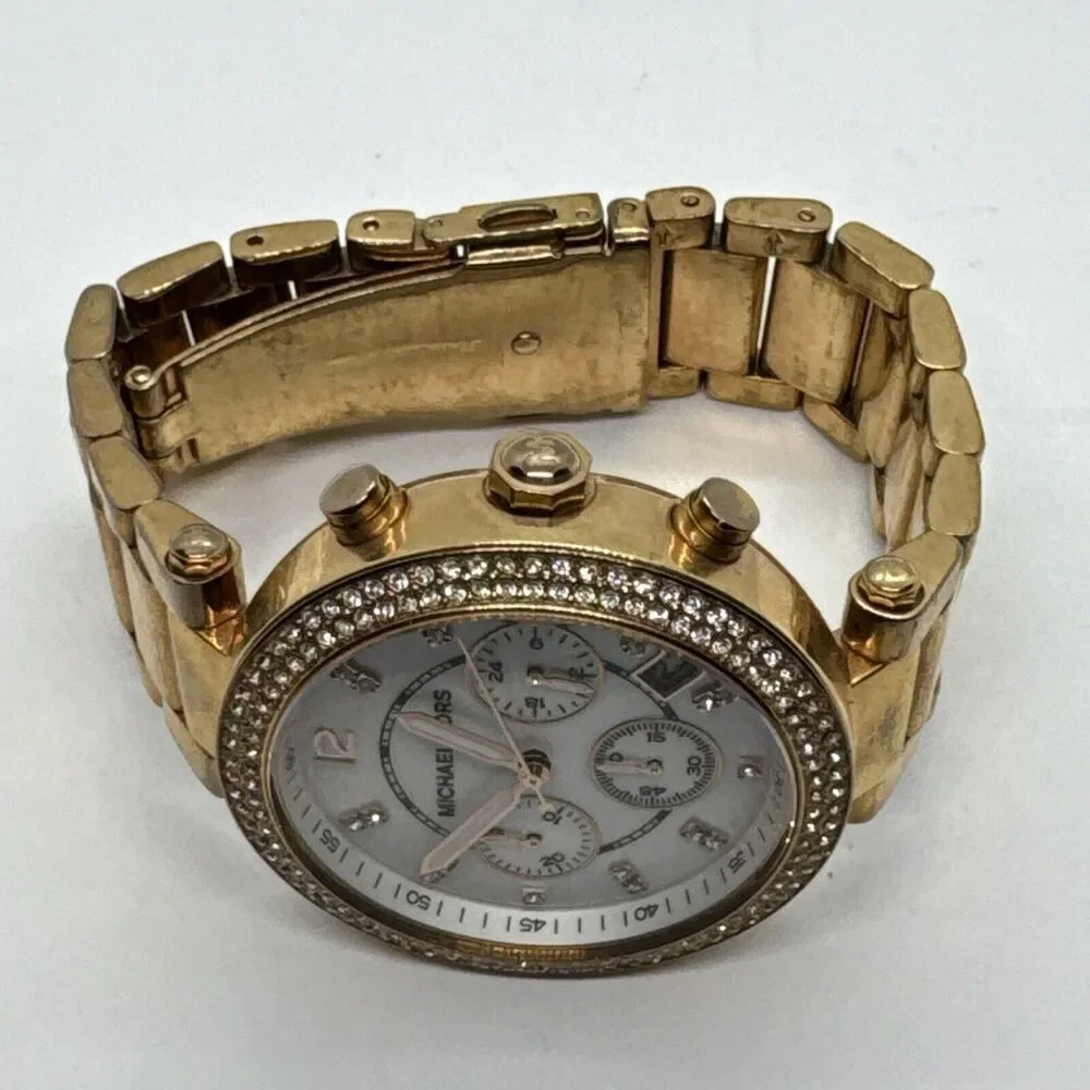 Michael Kors Parker MK5491 Women Rose Gold Analog Dial Quartz Wrist Watch JNA612
